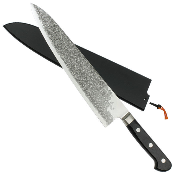 Нож Шеф с чехлом 30 см Takamura Hocho TM-01/DT