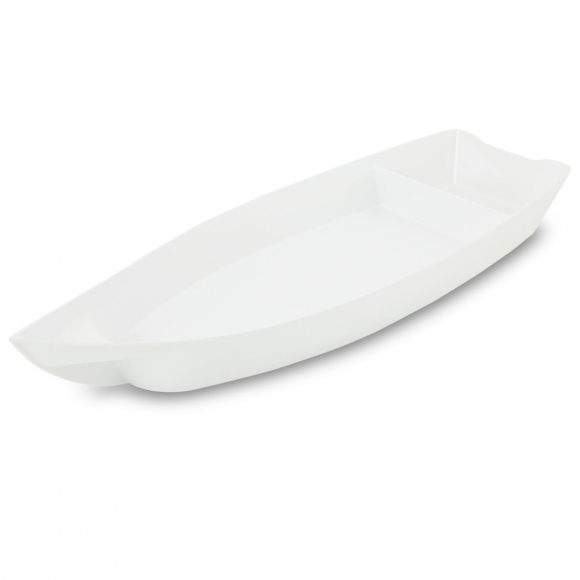 Блюдо лодка JB28A/White